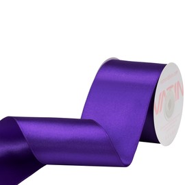 VATIN Purple Satin Wired Ribbon 2-1/2" Purple Satin Wired Ribbon for Gift Wrapping Decoration Crafts Home Decor -Continous 10 Yards