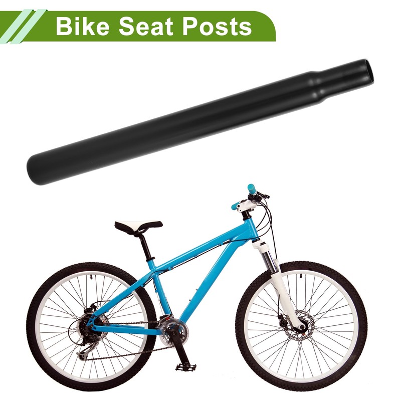 HOPESPANNER Universal 27.2x300mm Black Bicycle Seatpost Durable Bicycle Saddle Post