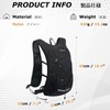 YAPJEB 18L Hiking Backpack Lightweight Packable Small Travel Daypack(Black-with 2L