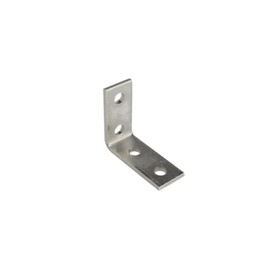 Newhouse Electric 90 Degree 4 Hole Strut Channel Bracket, Silver (No Magnets)