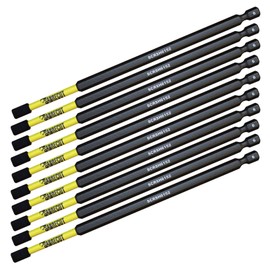 10 x SabreCut SCRH6152_10 152 mm H6 Hex (Hexagonal) Magnetic Impact Drill Bit Set One-End High Performance for Dewalt Milwaukee Bosch Makita and Others