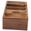 Zerodeko Wooden Phone Storage Box Slot Cellphone Organizer Rustic Desktop