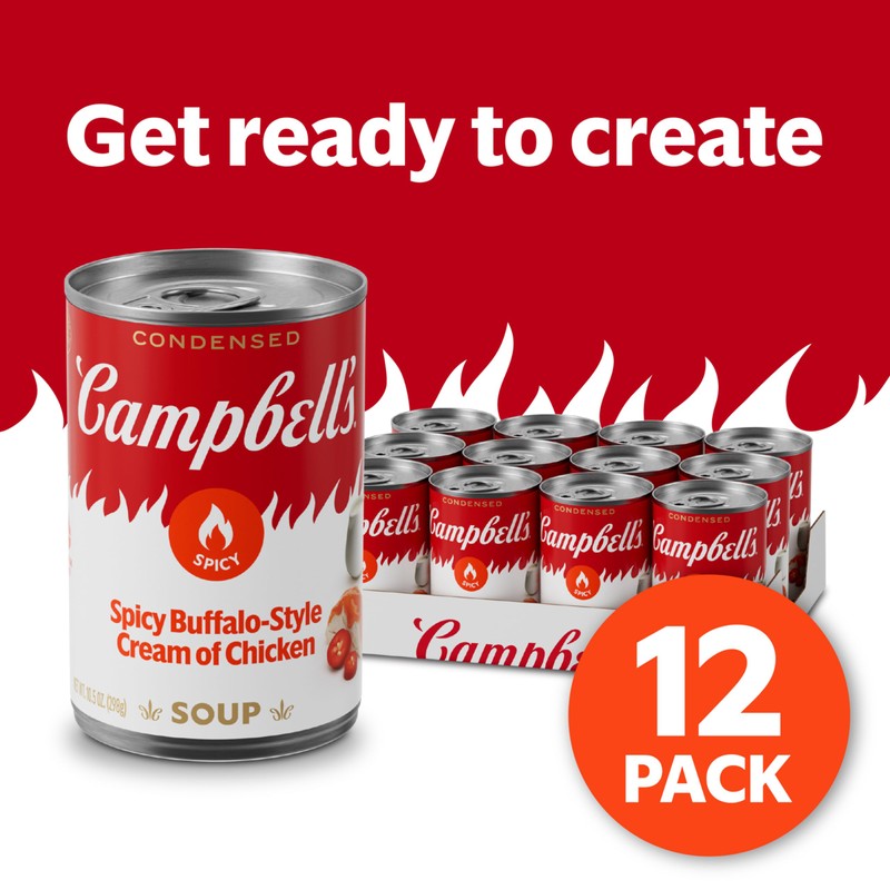 Campbell's Condensed Spicy Buffalo-Style Cream of Chicken Soup, 10.5 oz