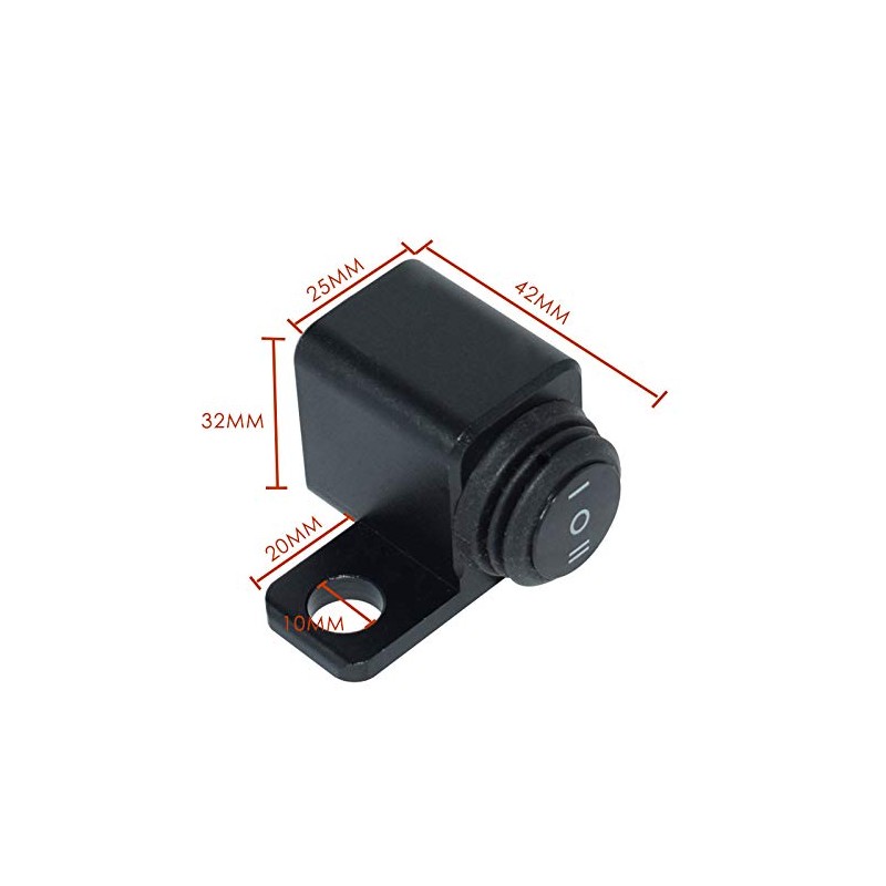 CNC Motorcycle Handlebar Switch ATV Bike 12V ON-OFF-ON Headlight Fog