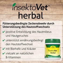 cdVet InsektoVet Herbal 750 g - natürliche Nahrungsergänzung für Hunde mit Vitaminen, Mineralstoffen und Spurenelementen zur Unterstützung des Hautstoffwechsels und Abwehrfunktion der Haut