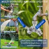 304 Stainless Steel Garden Hose Splitter 2 Way Heavy Duty,