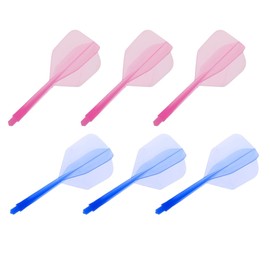 SEABABOO Integrated Dart Shaft and Flights, Integrated Dart Shafts and Dart Flights and Shafts, Dart Flight Set, Integrated Transparent Dart Shaft, ABS with Integrated Dart Shaft