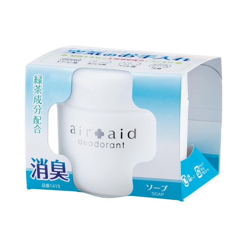 晴香堂(HARUKADO) カーオール 車用 芳香剤 消臭エアエイド ソープ 95g 1419