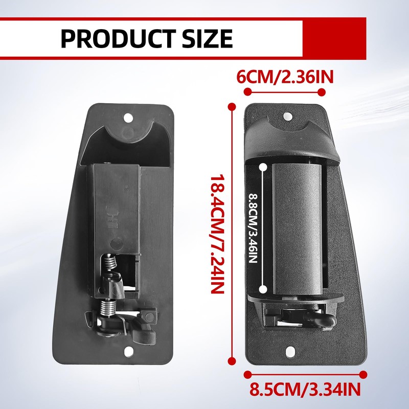 Dunviku Extended Cab Rear Door Handle Set Left Driver Right