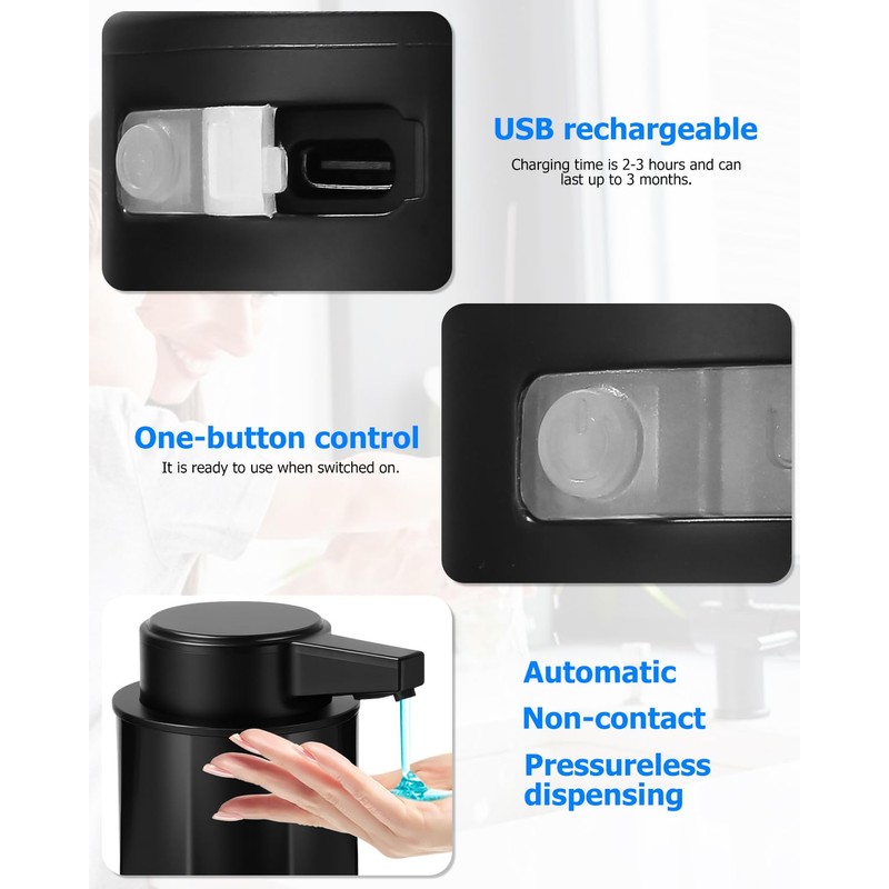 300 ml Electric Automatic Soap Dispenser with Sensor, Automatic Soap