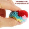 Ipetboom Cat Plush Ball Toys, 15Pcs Yarn Puff Cat Toy