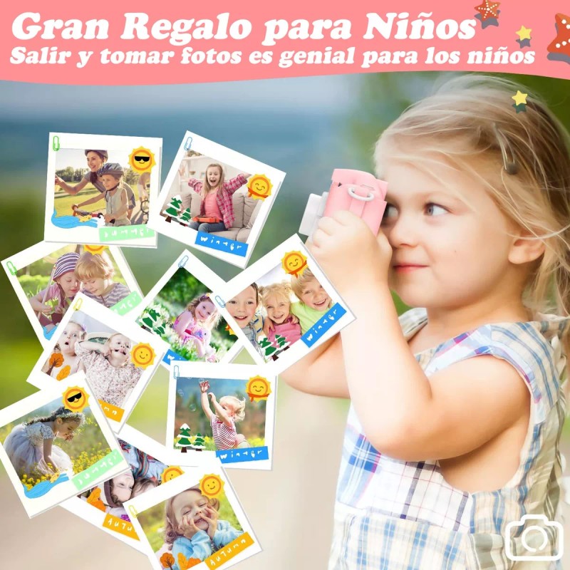 Lostrain Camara Digital Para Niña Mini Cámara Fotografica De Juguete