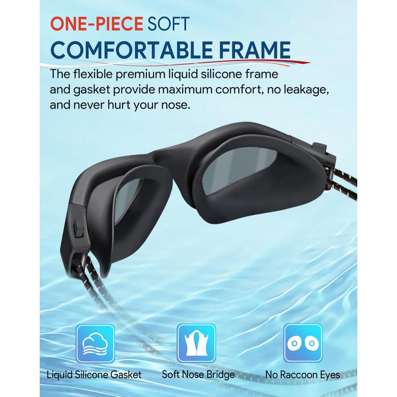 Otionus Swim Goggles No Leaking Anti Fog 0017