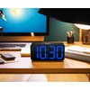 DreamSky LED digital alarm clock with USB charging port, large