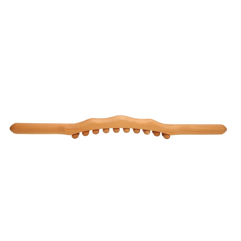 Body Gua Sha Stick Muscle Relaxing 20 Beads Wooden Scraping