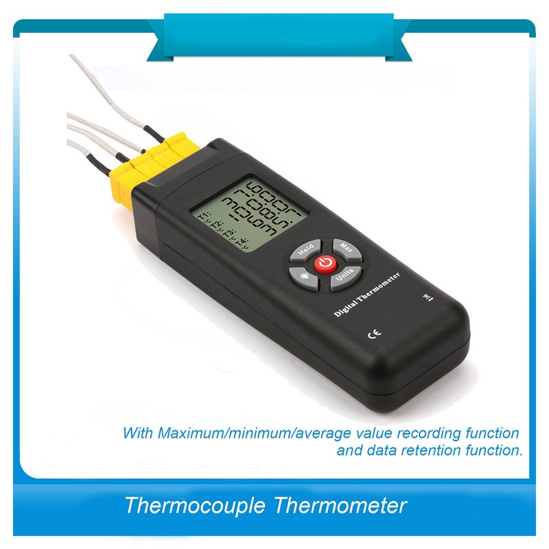 TL-TK04 4K Type Temperature Probe Thermocouple Contact Type Thermometer LCD