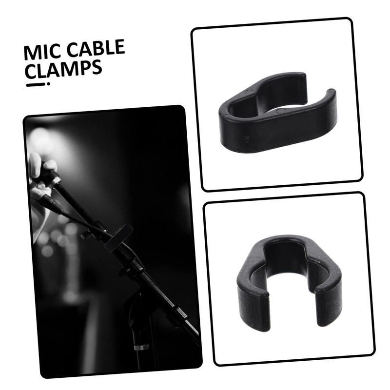VINTORKY Microphone Holder, Pack of 10, Microphone Clip, Wire Cable