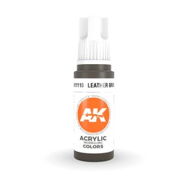 AK Interactive 3rd Gen Acrylic Leather Brown 17ml
