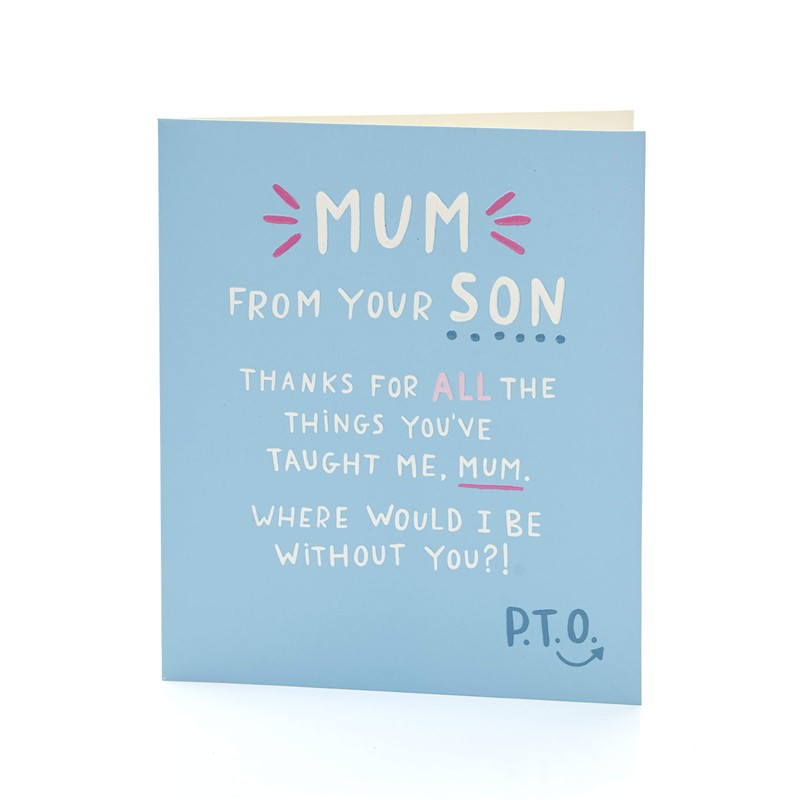 UK Greetings Mother's Day Card from Son With Envelope -