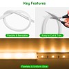 Bingotec 16.4Ft Silicone LED Channel System, Flexible LED Strip Diffuser