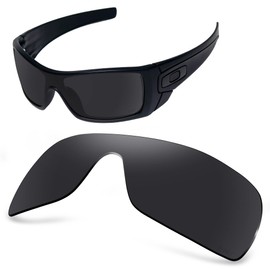 AOZAN ANSI Z87.1 Replacement Lenses Compatible with Oakley Batwolf OO9101 Sunglasses, Onyx Black - Polarised