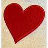 Red Heart Iron-On Embroidered Patch Playing Card Suit Poker Valentine's