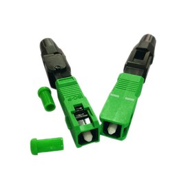 YDC Fast SC/APC Singlemode Fiber Optic PrePolished Connector - Embedded FTTH Fiber Optic Connector - 3-Pack