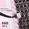 UILULU Lash Clusters Natural Individual Lashes Clusters 168 Count 0.07D
