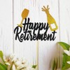 Decoración para tarta de retiro con texto en inglés «Happy