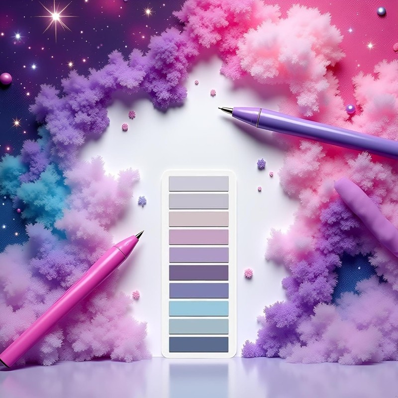 Pack of 200 Purple Sticky Index Tabs, Page Markers, Note