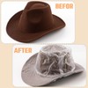 Cowboy Hat Cover, Plastic Cowboy Hat Rain Covers Waterproof Hat