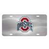 FANMATS 25708 Ohio State Buckeyes Stainless Steel Front License Plate