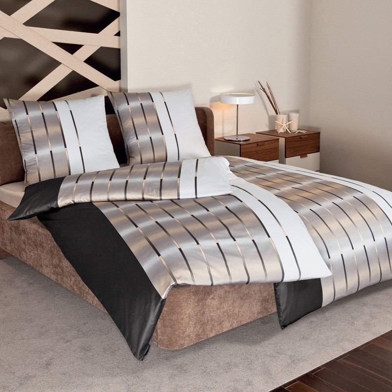 Janine Maco Satin Cushion Cover 40 x 80 cm Brown