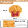 KASESSS 2 Pieces Microfibre Hair Towel, Soft Hair Towel Wrap,