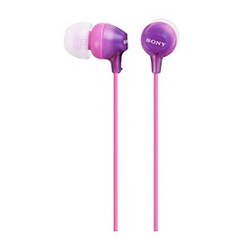 Sony MDREX15LP Audífonos intrauditivos de Silicón, color Morado
