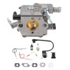 Chainsaw Carburetor Kit with Ignition Coil Fuel Filter Sparking Plug