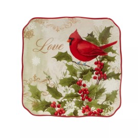 Certified International Winter's Medley 5.75" Canape/Luncheo