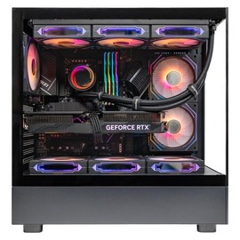 SEGOTEP Endura Pro+ - Full View Dual Tempered Glass - Detachable Panels - ATX Gaming Mid Tower Computer Case- 360mm Radiator Support- Black Color-Case Only