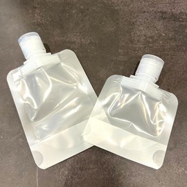 Travel Cosmetic Refill Plastic Pouch 30ml 50ml 100ml 50ml 25ea