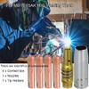 EATBALE 6Pcs MB15 15AK Contact Tip 0.8mm M6 & Tips