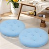 YUNLUYE Meditation Floor Pillow Set of 2, Round Large Pillows