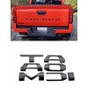 tuff 0.3in Matte BLACK RAISED PLASTC TAILGATE LETTERS INSERT FOR