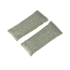 CIYODO 1 Pair Bamboo Charcoal Bag for Shoes Natural Deodorizer Moisture Absorber Green 100g Organic Material