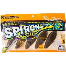 ジークラック(GEECRACK) ワーム スパイロン 3.8インチ(約10cm) グリーンパンプキン #005 ルアー