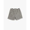 Koton Baybboys Drawstring Pockets Cotton Textured Shorts, navy stripe(01m)