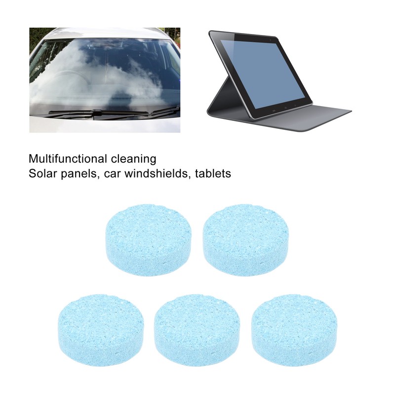 5PCS Solar Panel Solid Cleaner Portable Compact Car Windshield Wiper