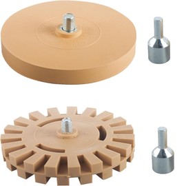 Xiciki Pack of 2 Foil Erasers Rubber Eraser Sticker Rubber Sticker Remover Film Eraser Cordless Screwdriver of Films and Stickers for or Car (100 mm + 88 mm)