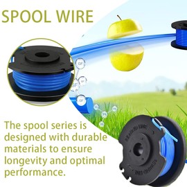 4PCS String Trimmer Line,Replacement Spool,Compatible with Ryobi One+ AC14RL3A, Olt1832 Rac124, 0.065"/1.6mm Strimmer Line Replacement for Ryobi 18V 24V 40V Strimmer