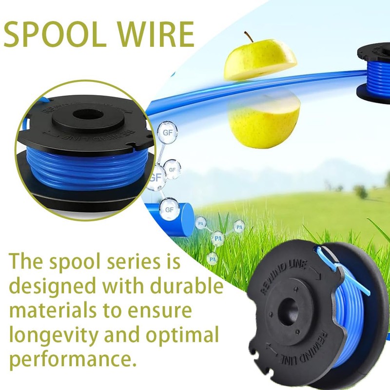4PCS String Trimmer Line,Replacement Spool,Compatible with Ryobi One+ AC14RL3A, Olt1832