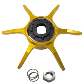 VISPREA drag sound function compatible with Daiwa Daiwa DR100 PD106 aluminum alloy long arm replacement custom parts repair refurbishing parts yu394a (dark gold, for left hand)
